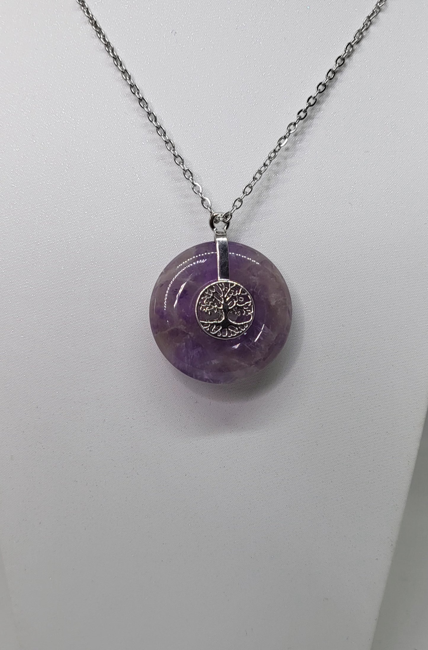 Pendentif en Améthyste et son Bracelet